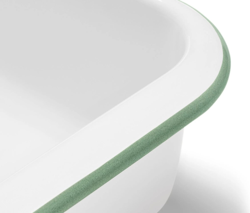 Smaltovaná zapekacia misa s vekom