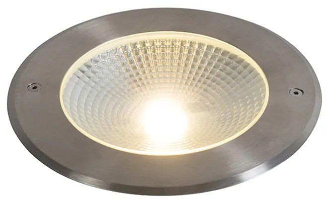 Moderný zemný reflektor oceľ vrátane LED 20W - Bridge