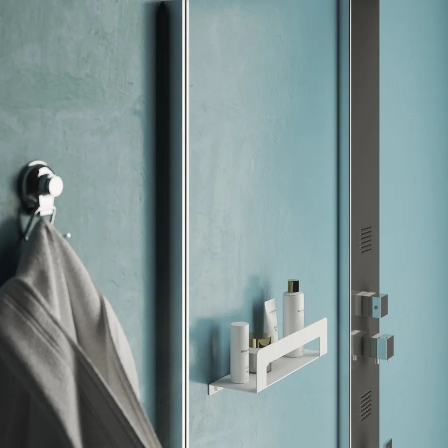 Gedy Gedy, CLEO polica s držiakem uterákov 500mm, čierna matná, 2019145