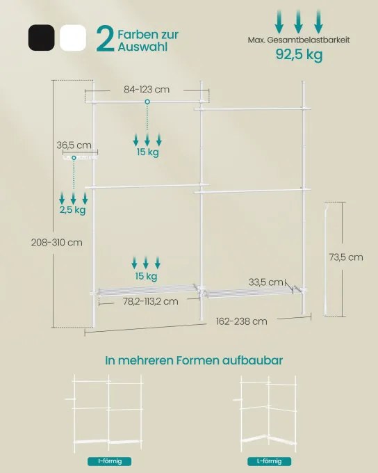 Vešiakový stojan HSR154W01