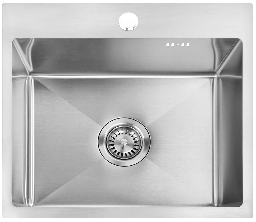 Rea Leo, 1-komorový oceľový drez 500x450x185 mm, oceľová, ZLE-06003