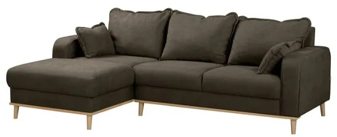 Hnedá rohová pohovka (ľavý roh) Beata - Ropez