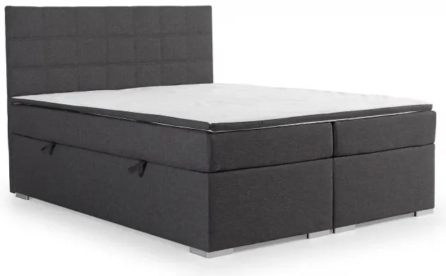 Posteľ Boxspring Alicia 200 x 180, hnedá (látka - ba 04/sawana 26)