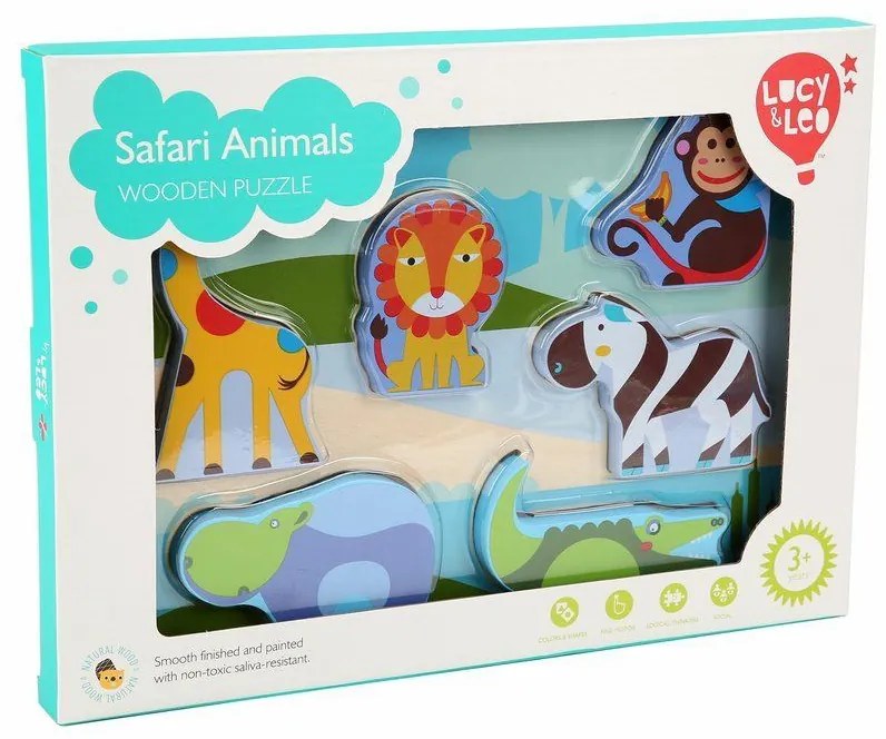 Lucy & Leo puzzle zvieratká zo safari LL224