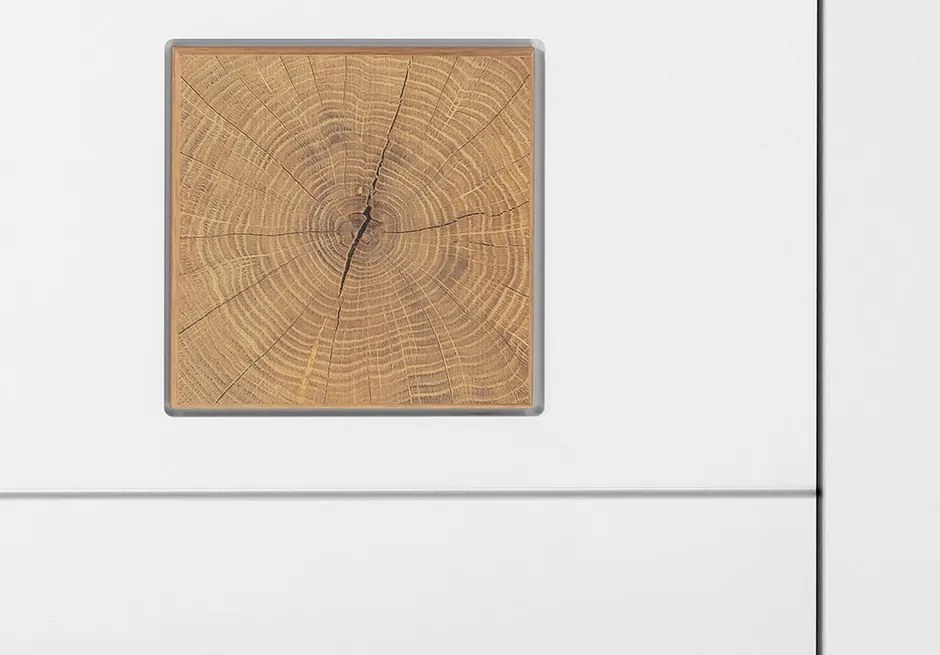 Široká komoda Matera, 220 cm,starý dub/biela