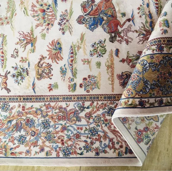 Koberec Exkluzívny Qum Silk 10 krémový