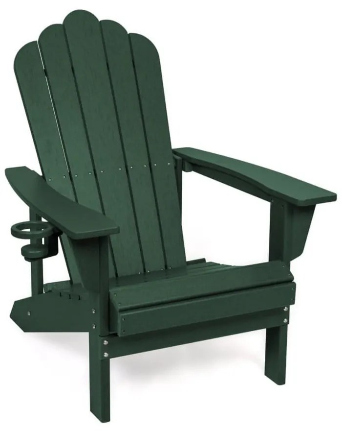Zelené plastové záhradné kreslo Adirondack – Bonami Selection