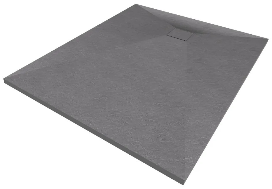 Gamma Erga Oldaf, SMC obdĺžniková sprchová vanička 120 x 90 cm, šedá matná, ERG-GMA-OL-90120G