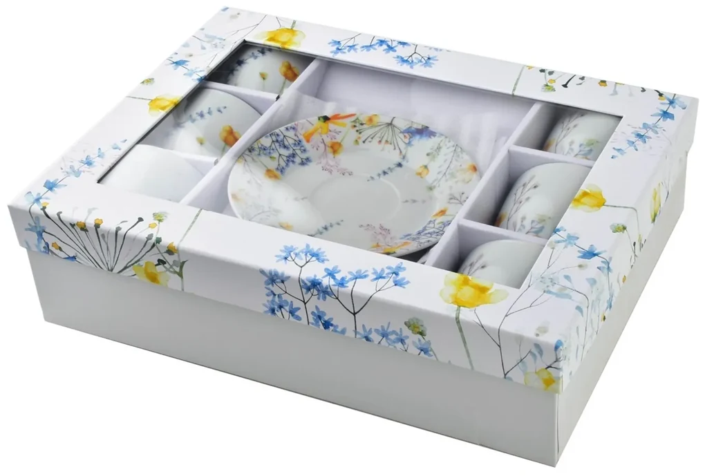 Porcelánová šálka s podšálkou Joy Composition 250 ml sada 6ks