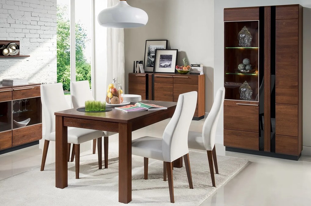 Rozkladací jedálenský stôl Hermesy z masívu 40 160/250 cm dub antik