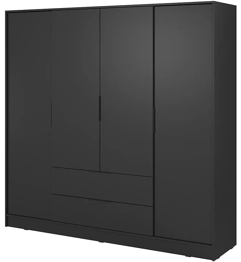 Skriňa Kelly 4D bez zrkadla čierna