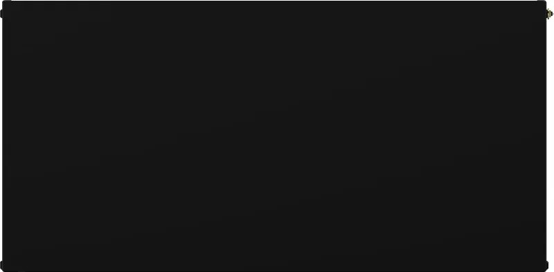 Mexen Flat CCF33, panelový radiátor 900 x 1000 mm, spodné stredové pripojenie, 3001 W, čierna, W6C33F-090-100-70