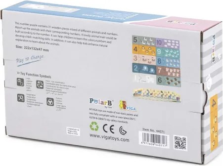 Puzzle s číslami Viga 44071 PolarB