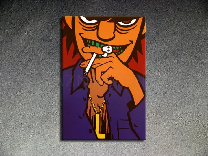 Ručne maľovaný POP Art obraz Gorillaz | rôzne rozmery