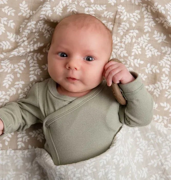 Silikónové hryzátko / béžovo hnedé