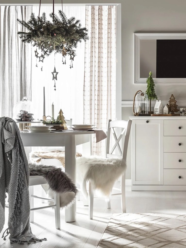 Dřevěná jídelní židle CD-56 bílá