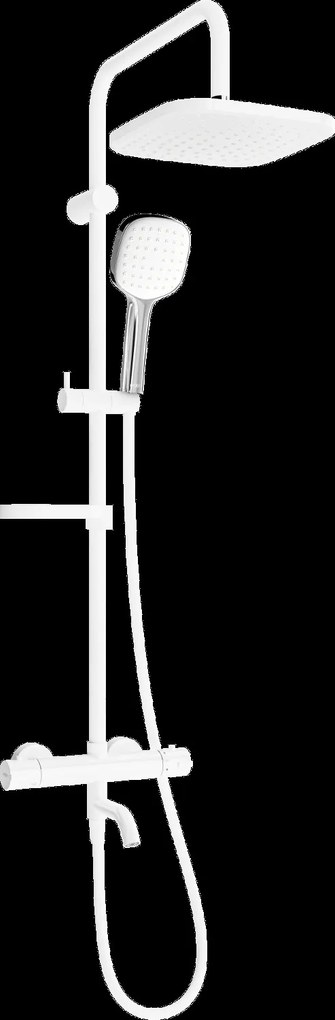 Mexen - KX33 sprchový set s termostatickou vaňovou batériou Kai, biela-chrómová, 779003391-21