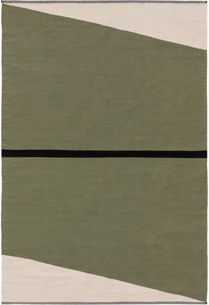 Ručne tkaný bavlnený koberec's krátkym vlasom Lenny