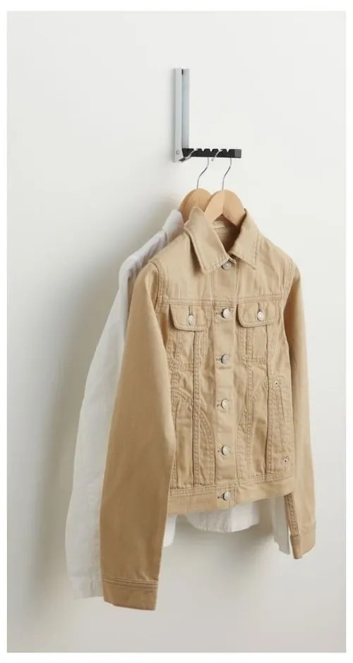 Čierno-biely výklopný vešiak YAMAZAKI Mito