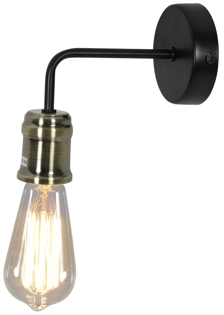 Candellux GoldIE Nástenné svietidlo 1X60W E27 Black Patina (Without bulb) 21-56160-Z