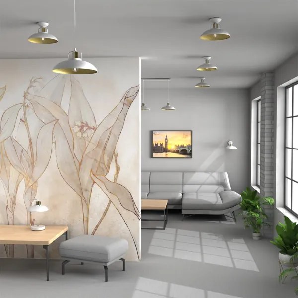 Luster na lanku FELIX 1xE27/60W/230V biela