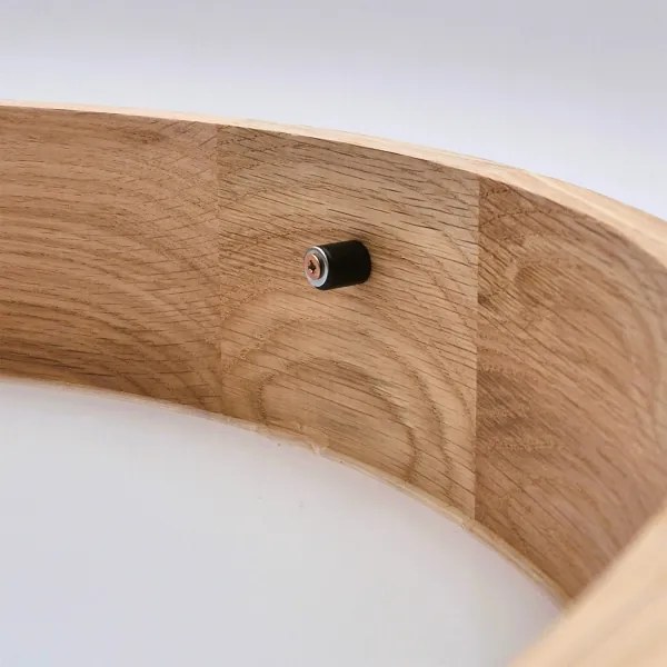 BRILAGI-LED RGBW stmievateľné stropné svietidlo CARVALHO SLIM 2xE27/12W/230V Wi‑Fi dub pr. 37