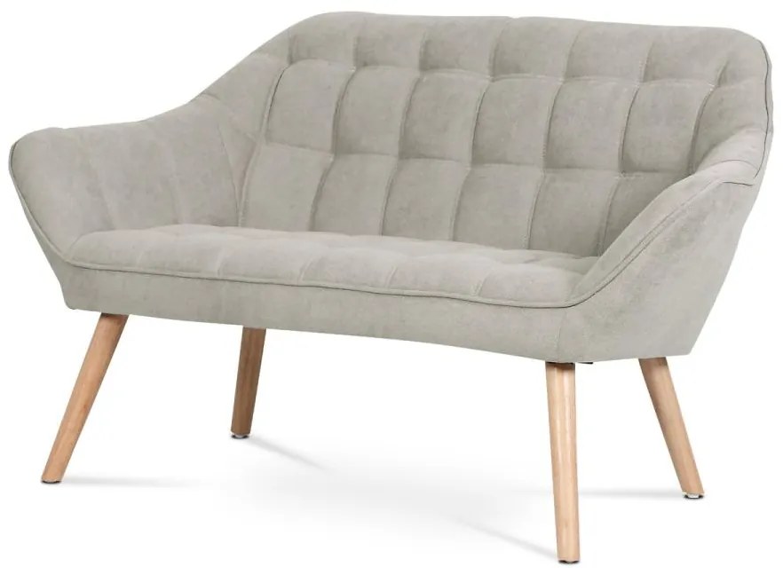 Dvojmiestna sedačka AK-322 SIL, poťah sivobéžová látka