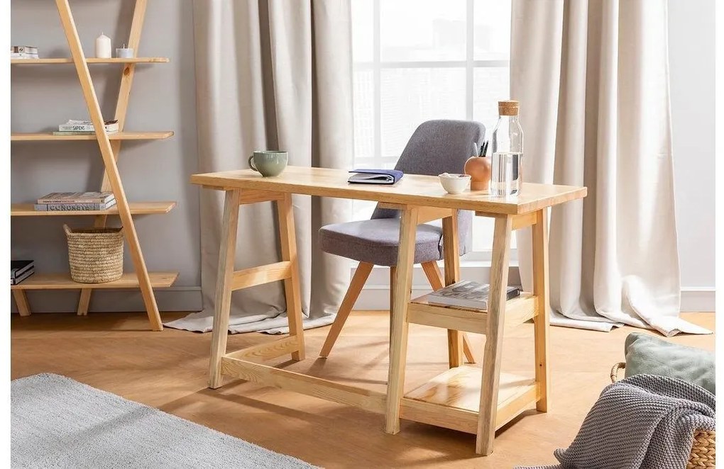 Písací stôl PERLA breza