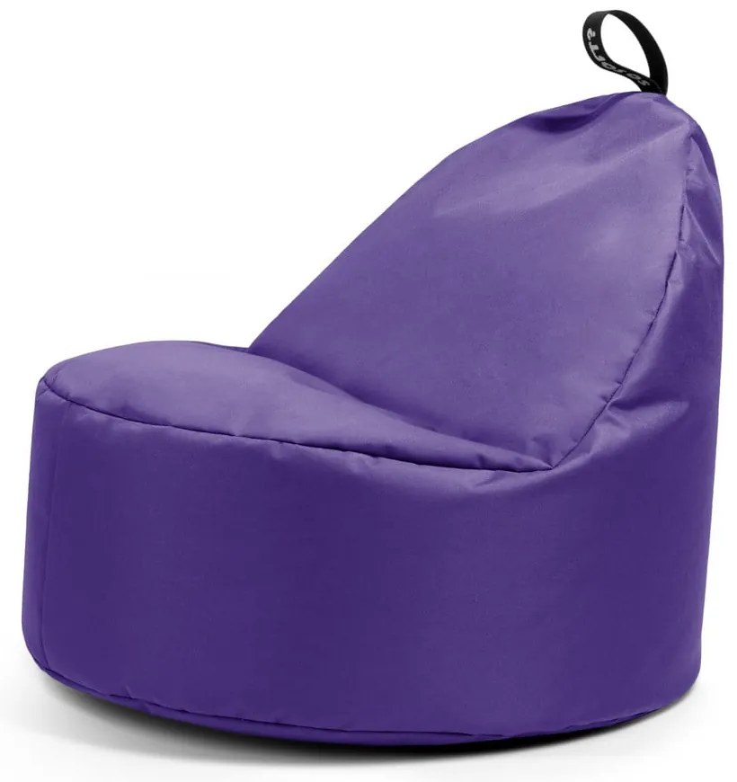Fialový detský sedací vak Round M – So Soft?