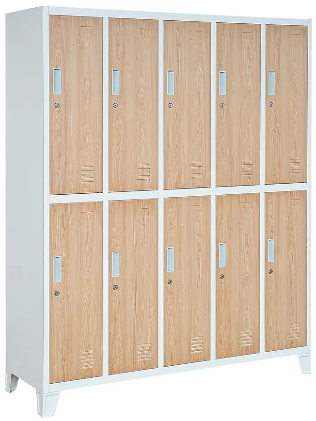 Sada skriniek zdravotno-bezpečnostných Bartek kov biela/sonoma