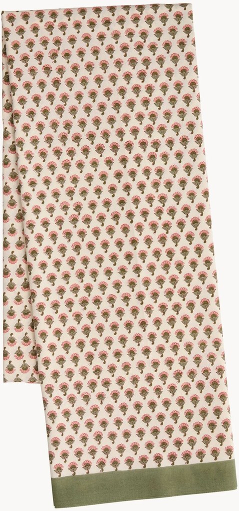 Ručne vyrobený obrus's kvetinovým dizajnom Melon