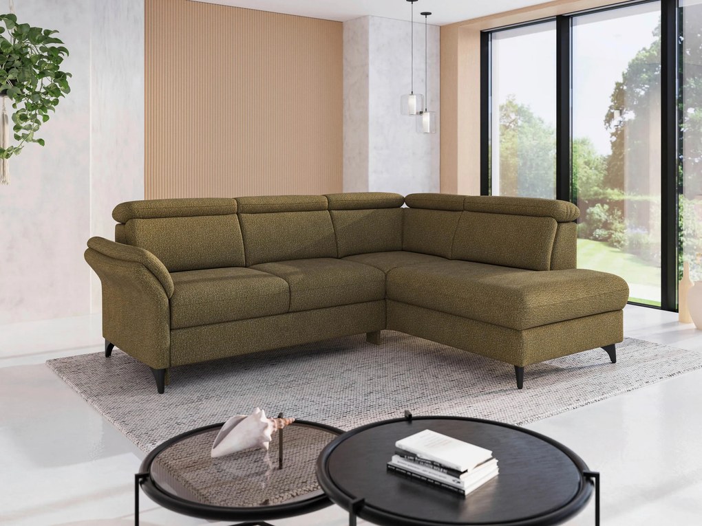 XXXLutz ROHOVÁ SEDAČKA, textil, olivovozelená Sit & More - Sedačky - 00014402585R