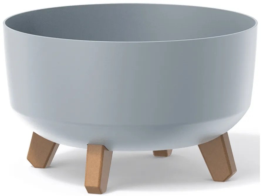 Plastový kvetináč na nožičkách DGRL300L 28,5 cm - svetlosivá