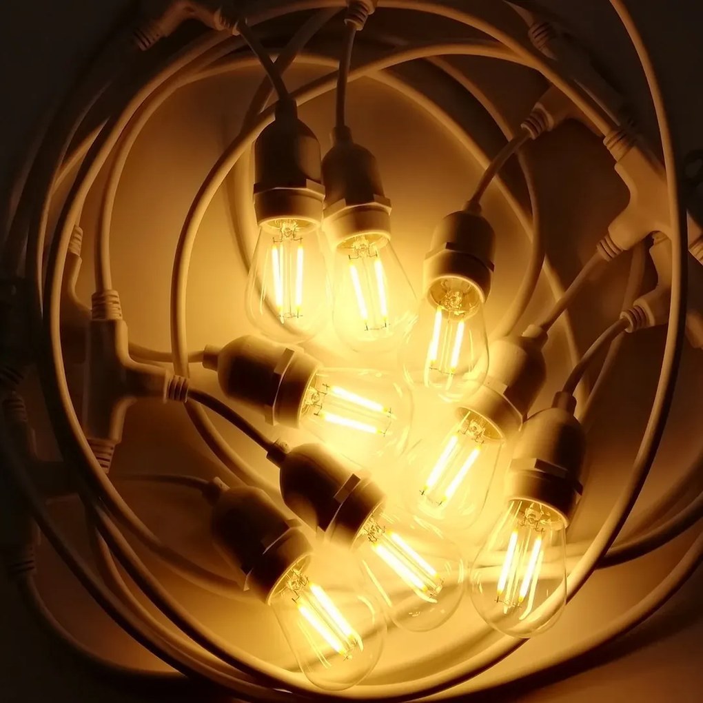 LED svetelná reťaz Basic, 15m, (bez žiaroviek), w