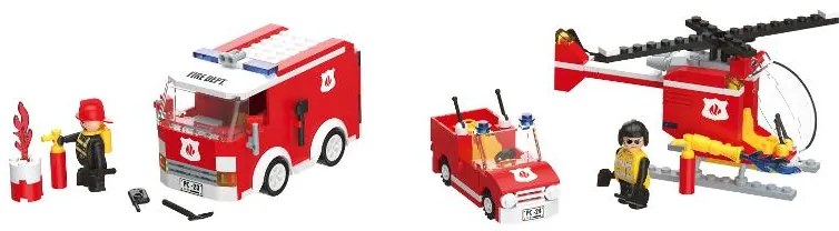 lupilu®  Stavebnica Clippy L (hasičská stanica)  (100395513)