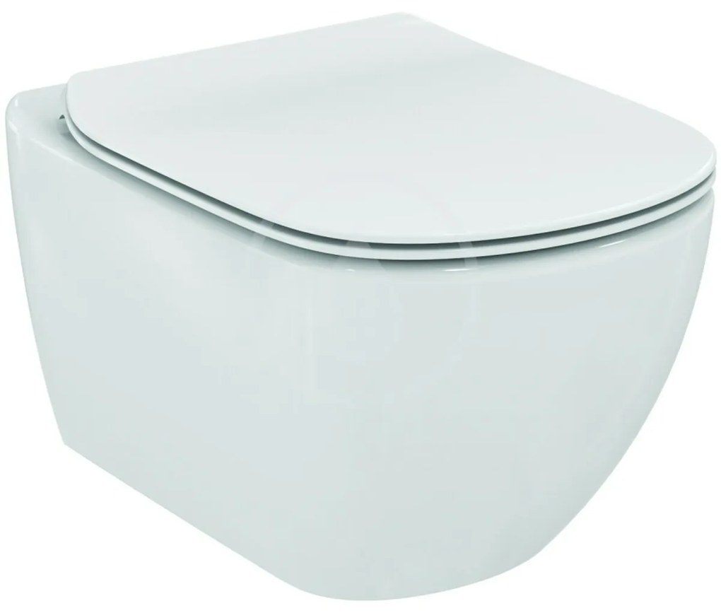 Ideal Standard Tesi - Závesné WC so sedadlom SoftClose, AquaBlade, biela T354601