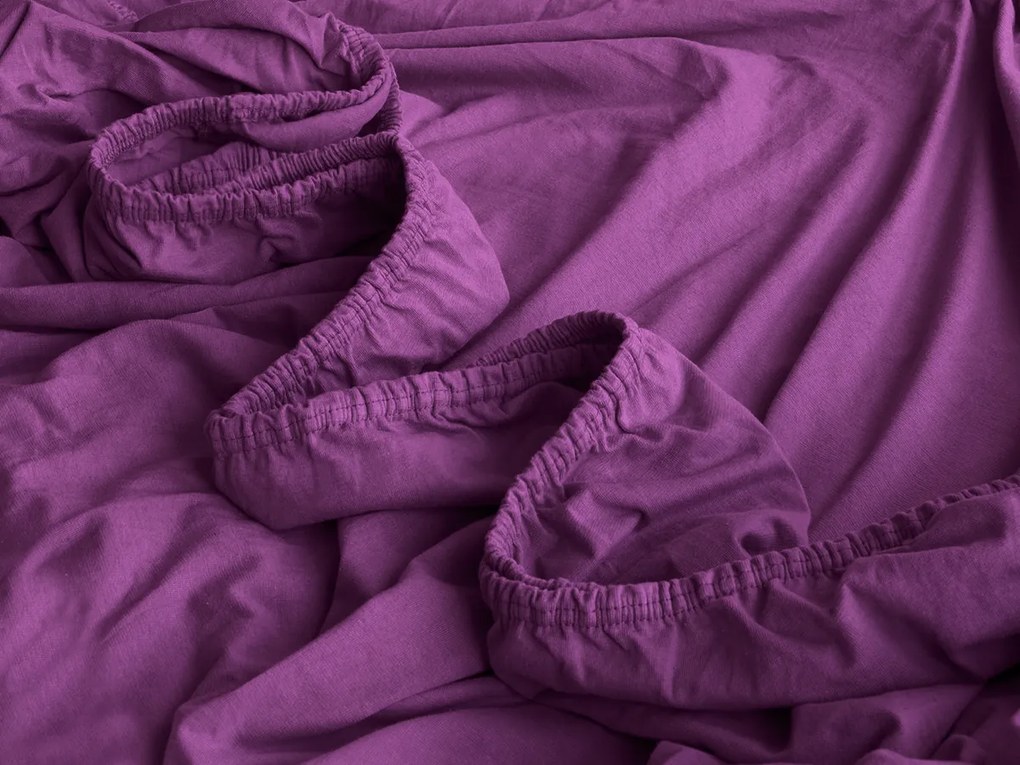 XPOSE® Jersey plachta Exclusive - nachová 180x200 cm