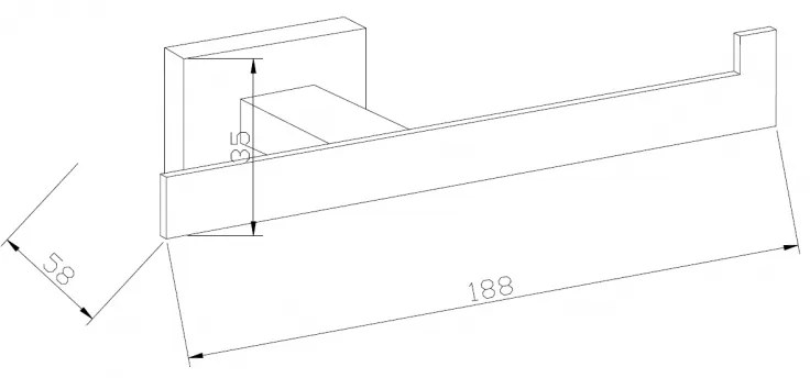 Držiak toaletného papiera MEXEN ARNO - kovový - chrómový, 70207333-00