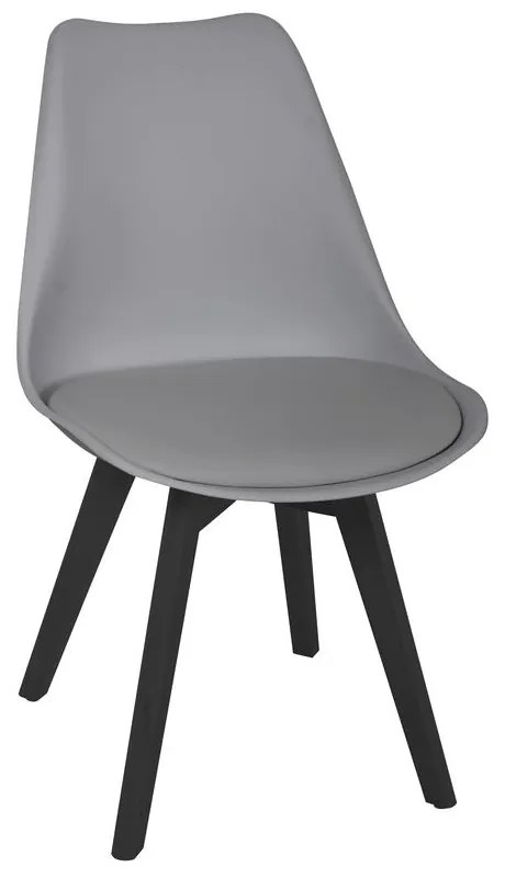 Jedálenský set stôl Catini BERSON + 4x stolička sivá / čierna