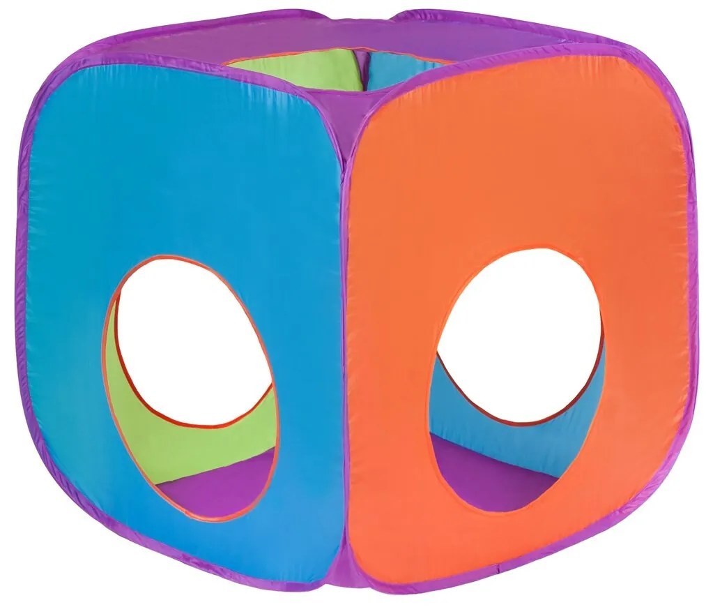 Baby Mix Detský stan 3v1 oranžovo-modrá, 265 x 95 x 94 cm