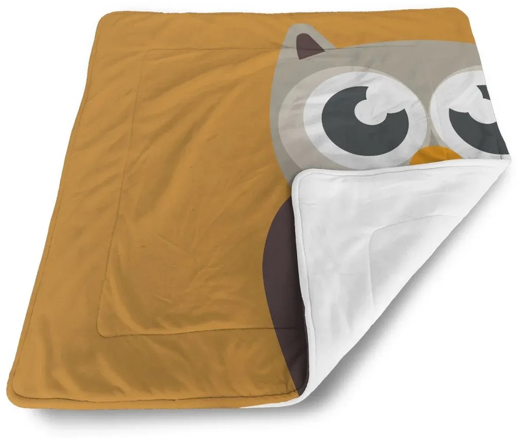 Sablio Deka pre bábätko Kreslená sova - 90x120 cm
