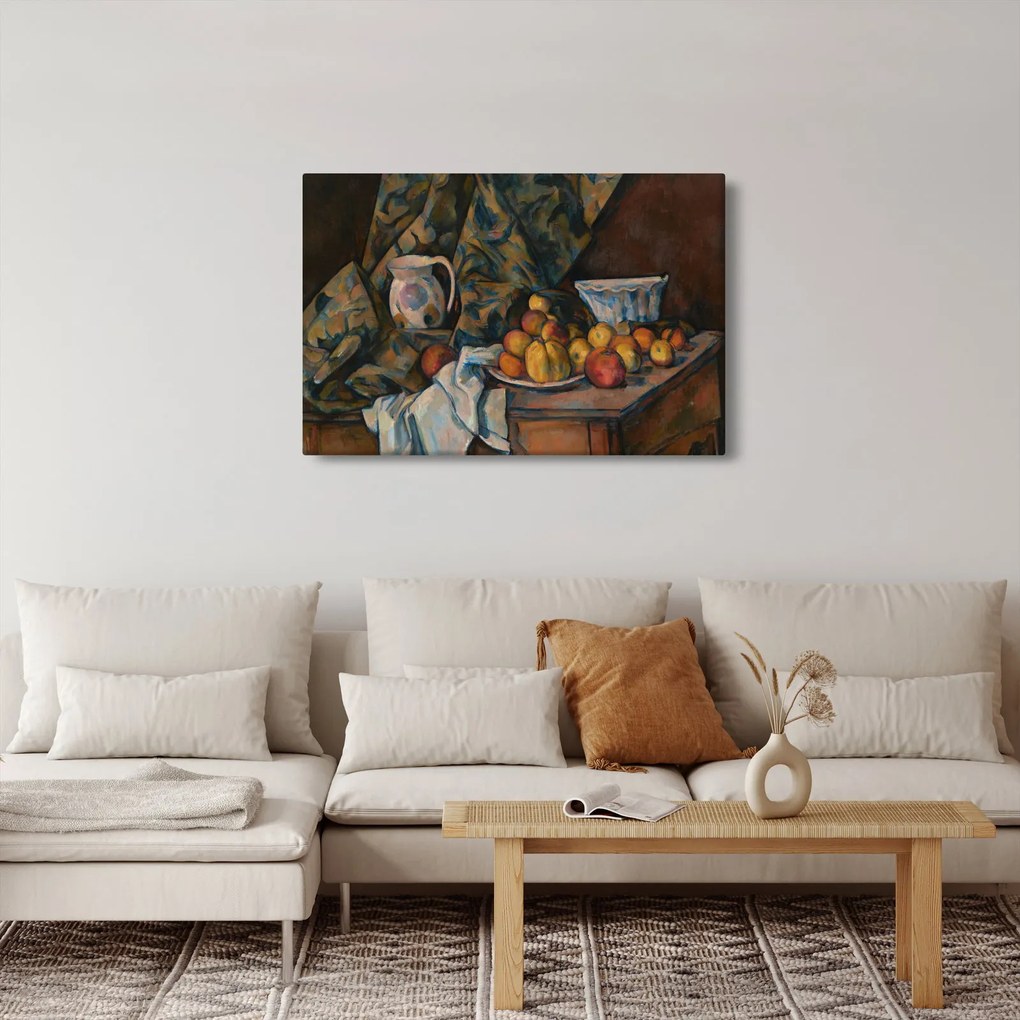 Obraz - Paul Cézanne, Still Life with Apples and Peaches, reprodukcia (90x60 cm)