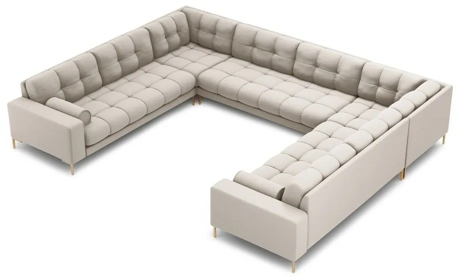 Béžová rohová pohovka do "U" Bali – Cosmopolitan Design