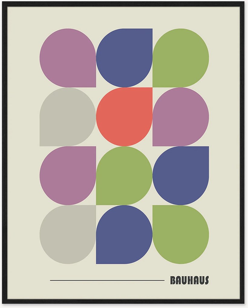 Nástenná dekorácia v ráme Bauhaus Poster