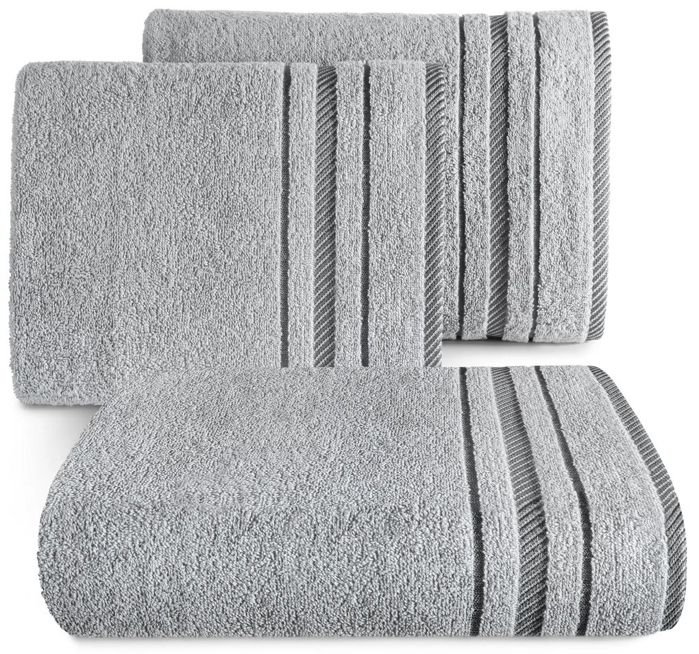 BAVLNENÝ UTERÁK KORAL 70X140 CM STRIEBORNÁ