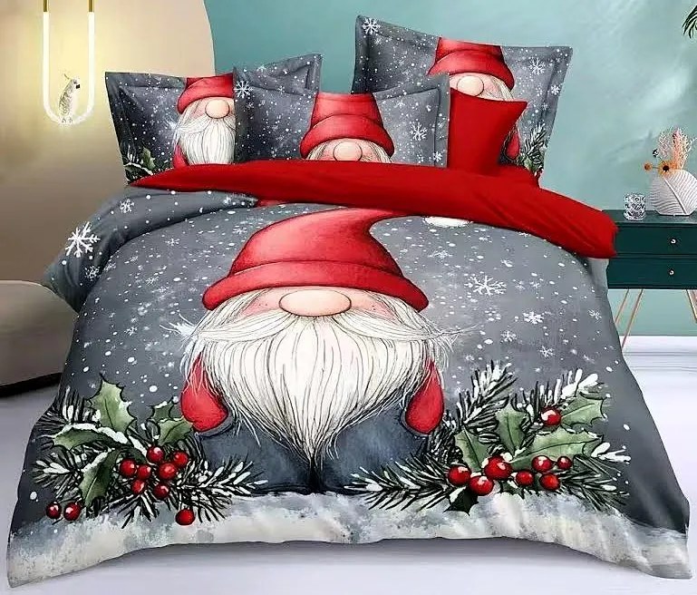 Obliečky Vianoce V1 Bavlna 3-dielna súprava