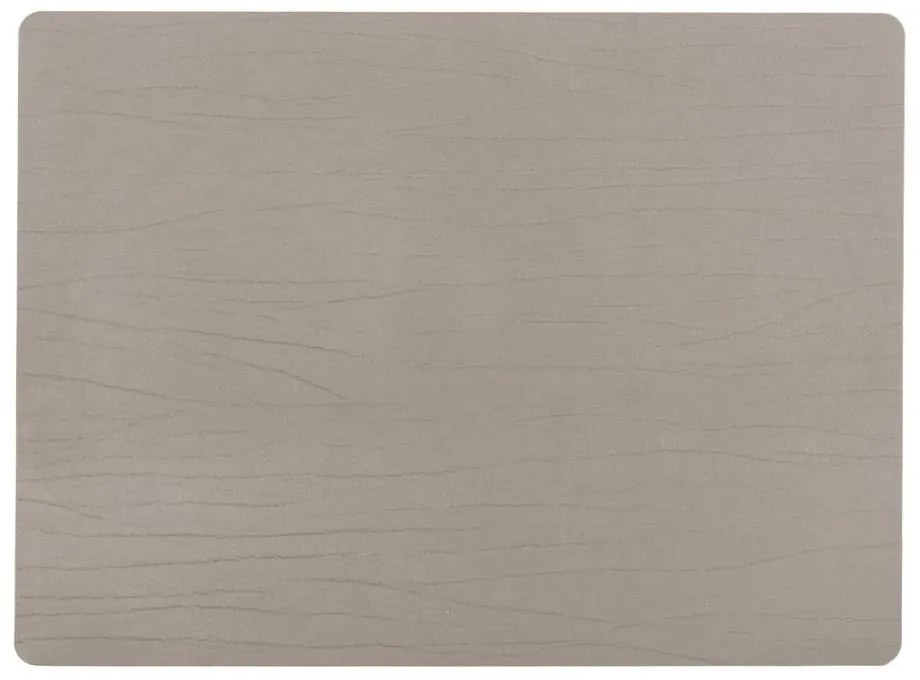 Sivo-béžové prestieranie z recyklovanej kože ZicZac Titane, 33 x 45 cm