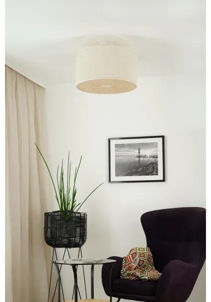 Brilagi - Prisadený luster COUNTRY ROLLER 1xE27/15W/230V pr. 45 cm krémová