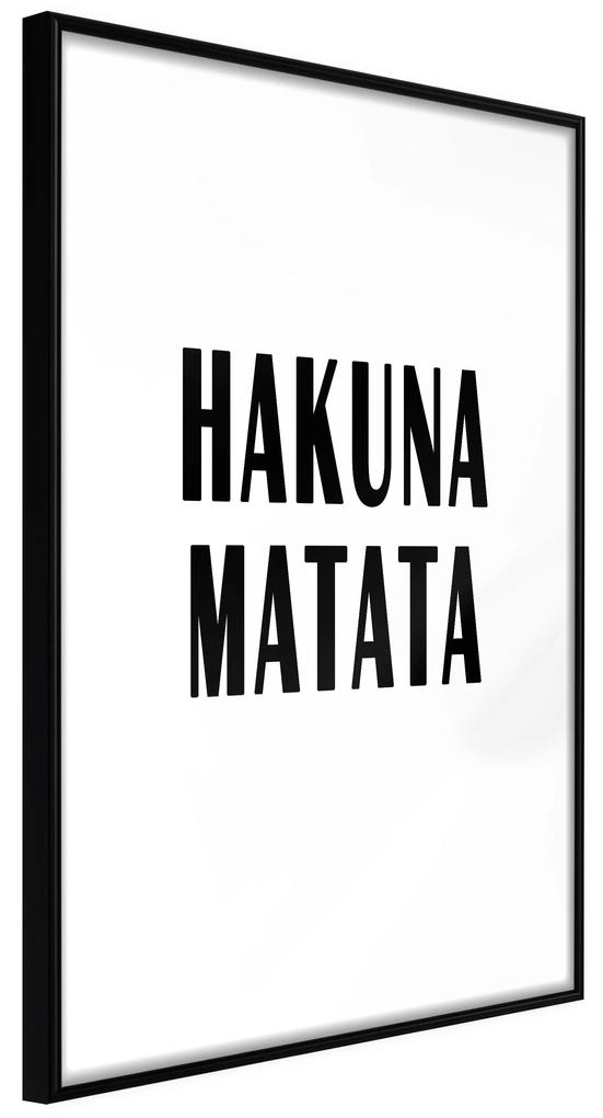 Artgeist Plagát - Hakuna Matata [Poster] Veľkosť: 20x30, Verzia: Zlatý rám