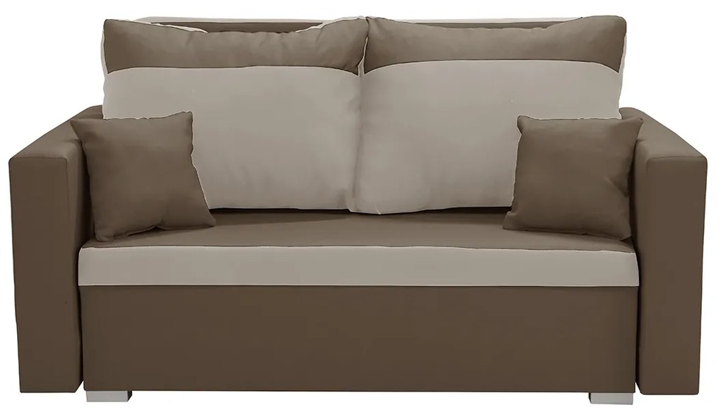 Dvojmiestna rozkladacia pohovka ASTRA3 Hnedá/béžová